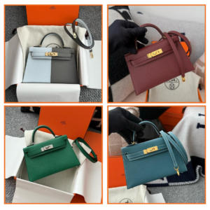 Mini Kelly epsom leather 100%  handmade – Luxury 1:1 Replica